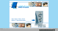 Desktop Screenshot of hno-praxis-ebersberg.de